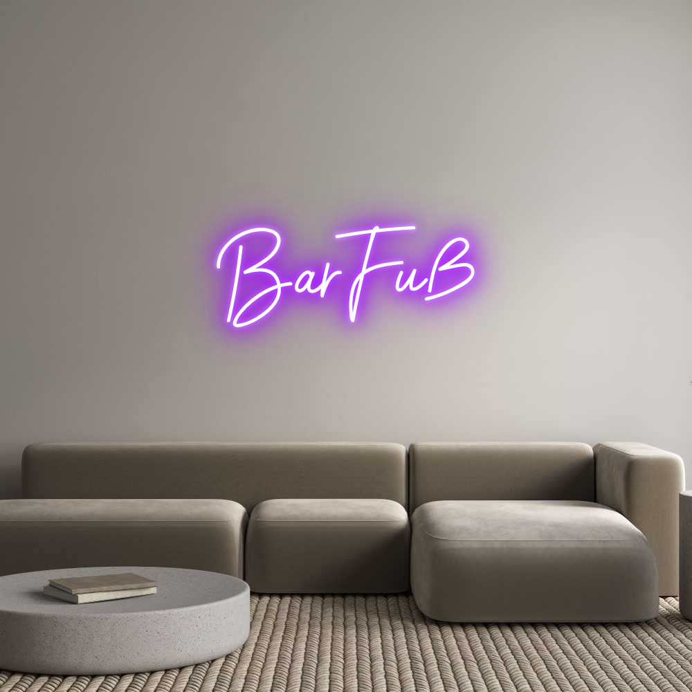 Individuelles Neon: BarFuß