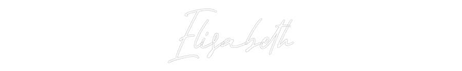 Individuelles Neon: Elisabeth