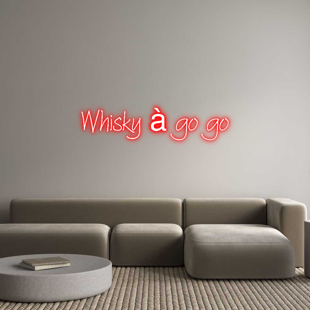 Individuelles Neon: Whisky à go go
