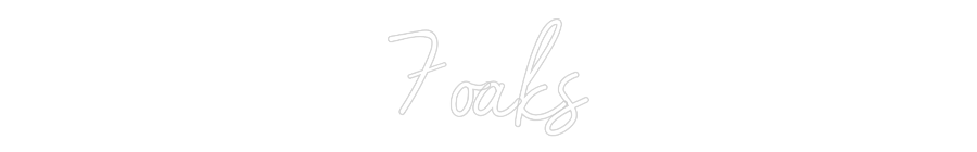 Individuelles Neon: 7oaks