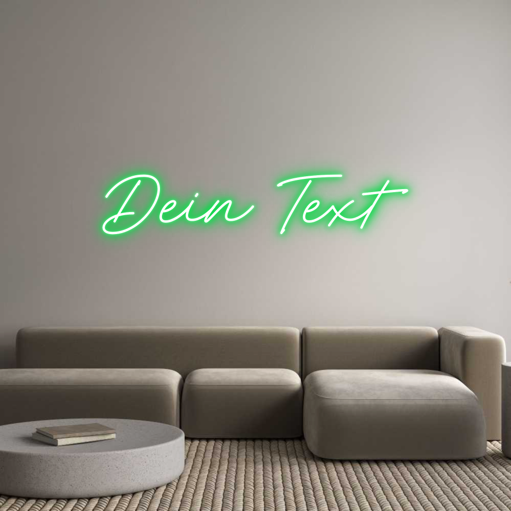 Individuelles Neon: Dein Text