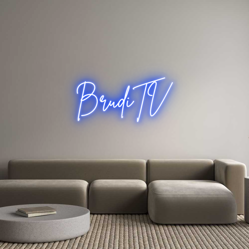 Individuelles Neon: BrudiTV