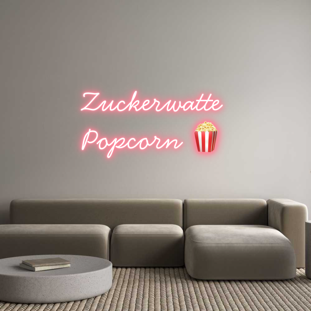 Individuelles Neon: Zuckerwatte
...