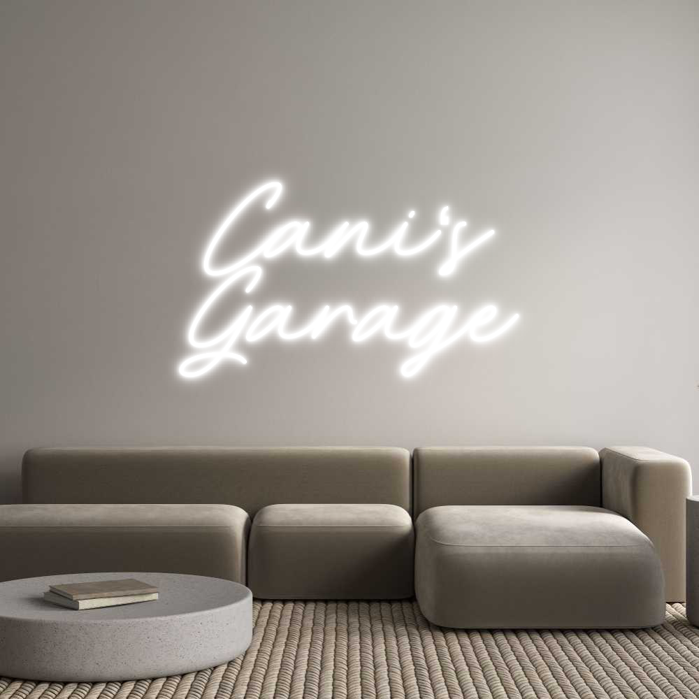 Individuelles Neon: Cani‘s
Garage