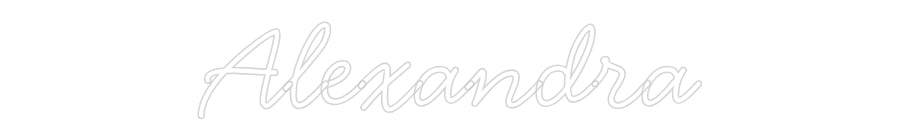 Individuelles Neon: Alexandra