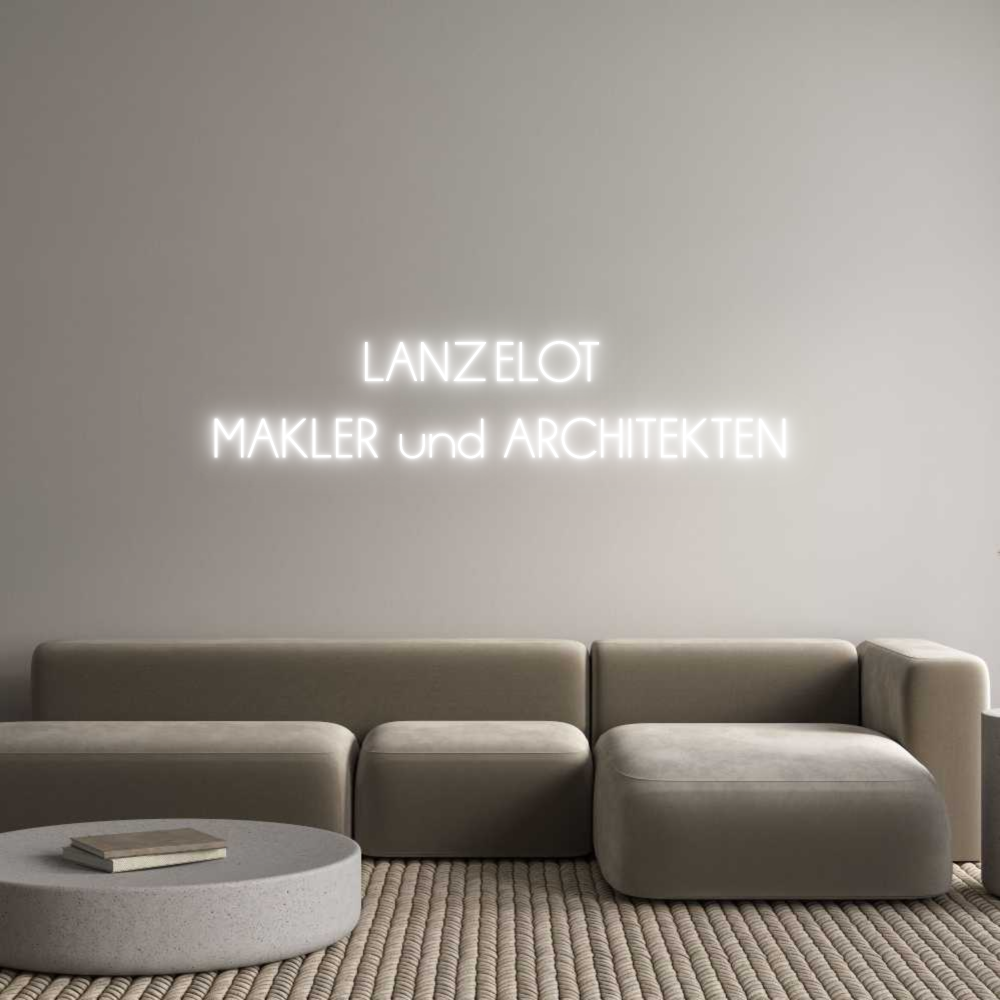 Individuelles Neon: LANZELOT ...