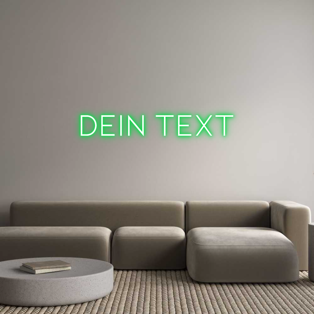 Individuelles Neon: Dein Text