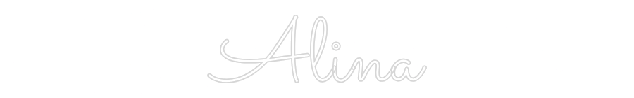 Individuelles Neon: Alina