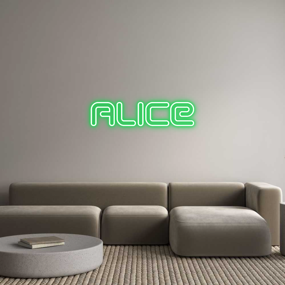 Individuelles Neon: Alice
