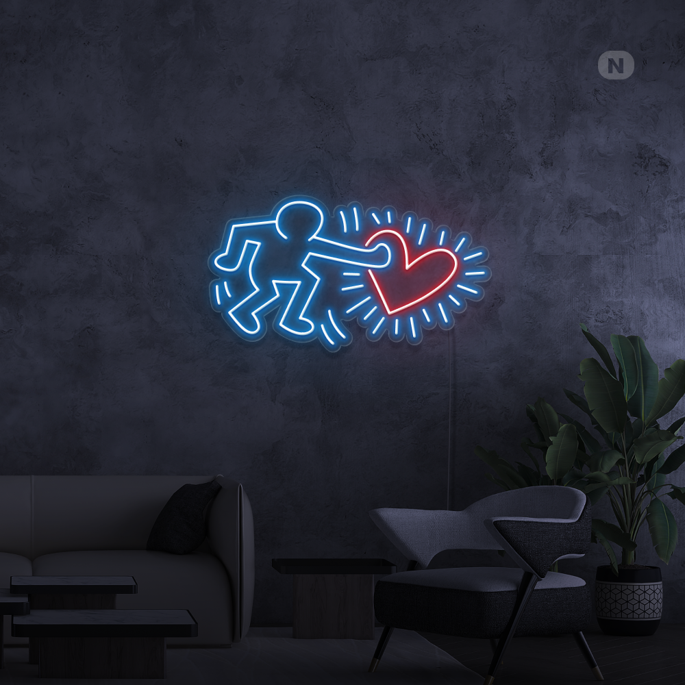 Neon Schild Liebe Kunst senden