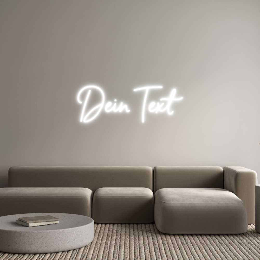 Individuelles Neon: Dein Text