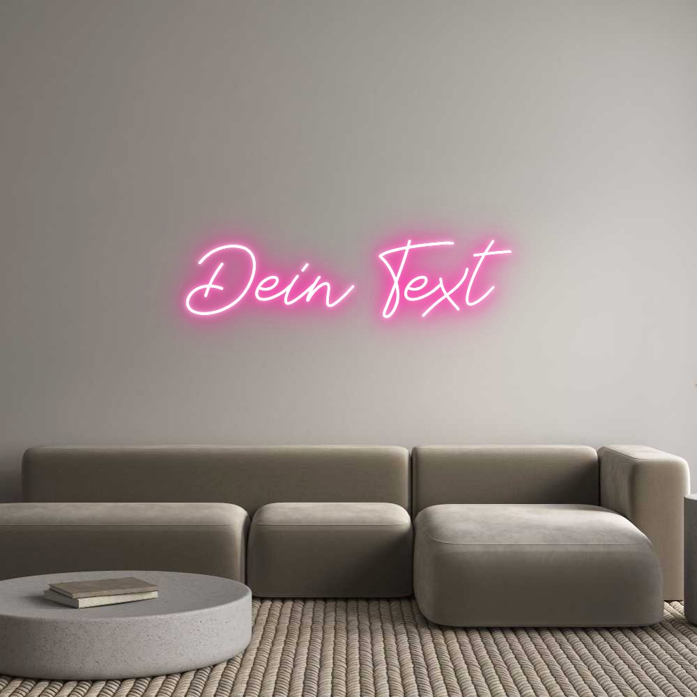 Individuelles Neon: Dein Text