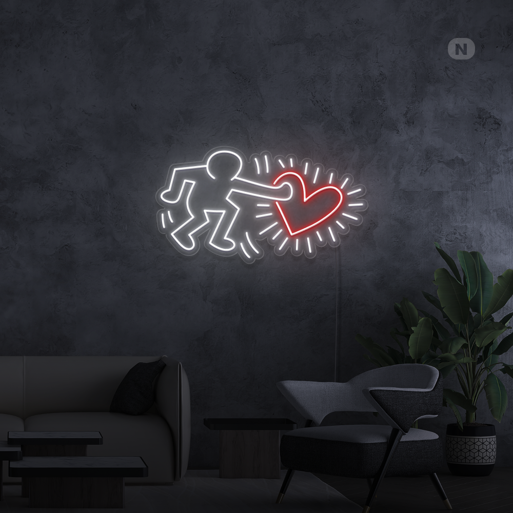 Neon Schild Liebe Kunst senden