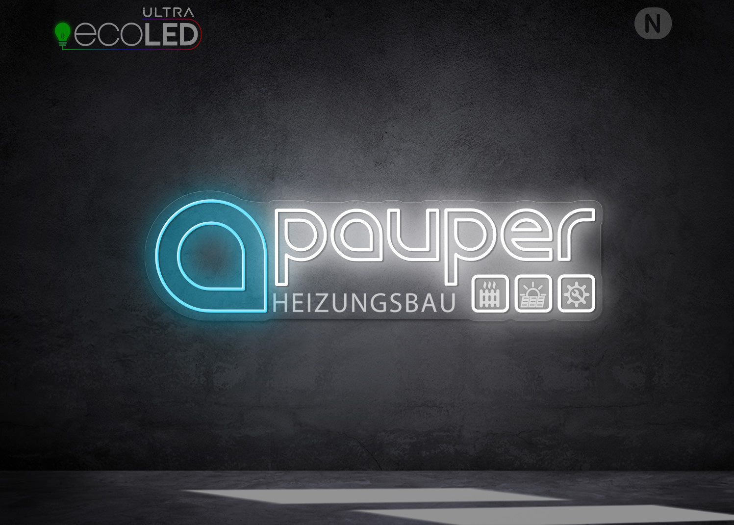 Individuelles Neonschild