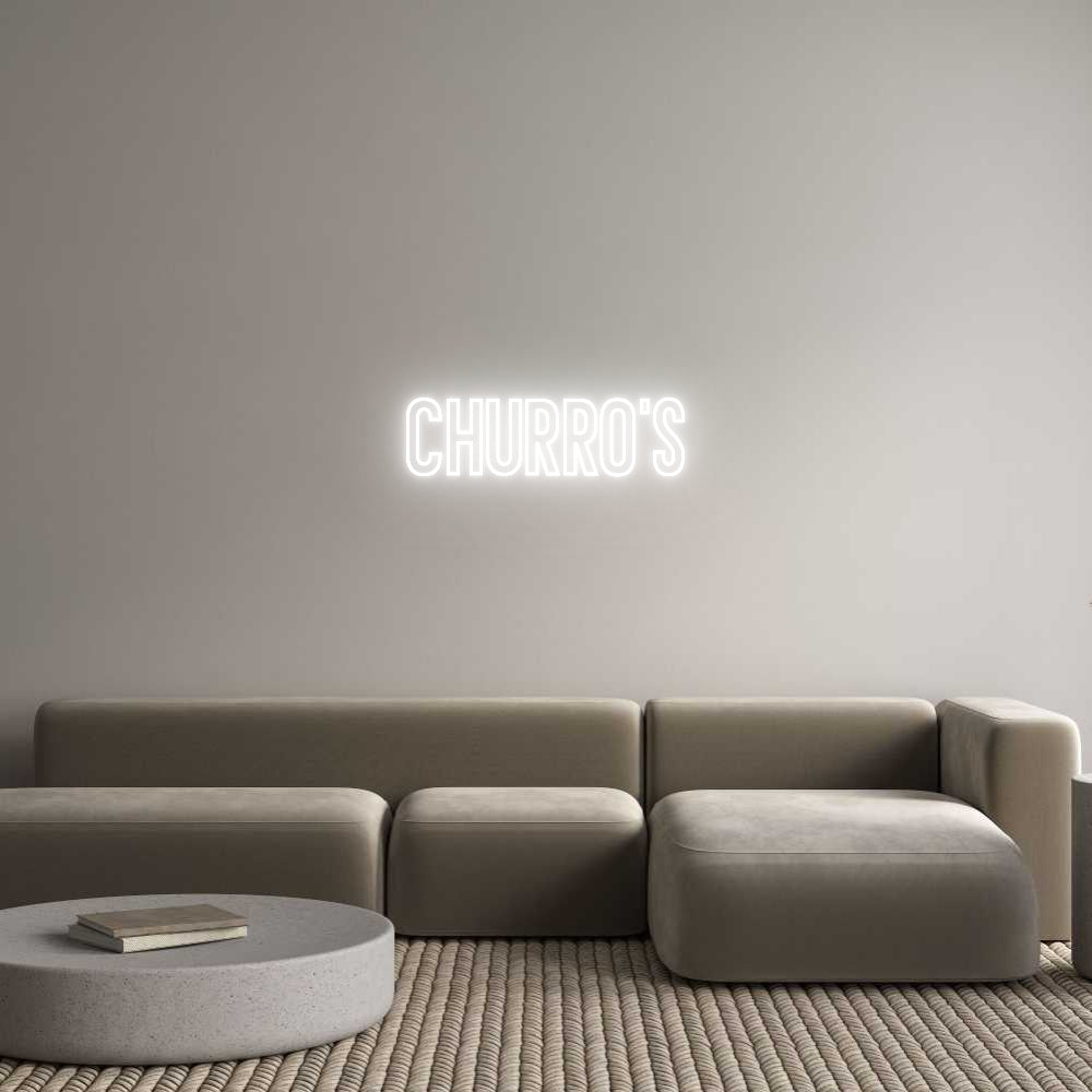 Individuelles Neon: Churro's