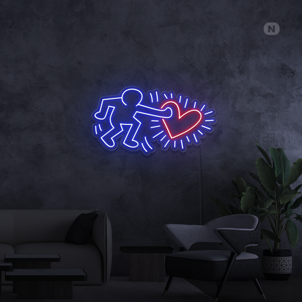 Neon Schild Liebe Kunst senden