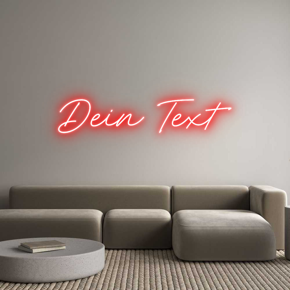 Individuelles Neon: Dein Text
