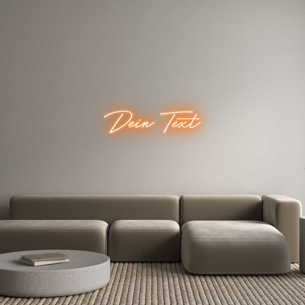 Individuelles Neon: Dein Text
