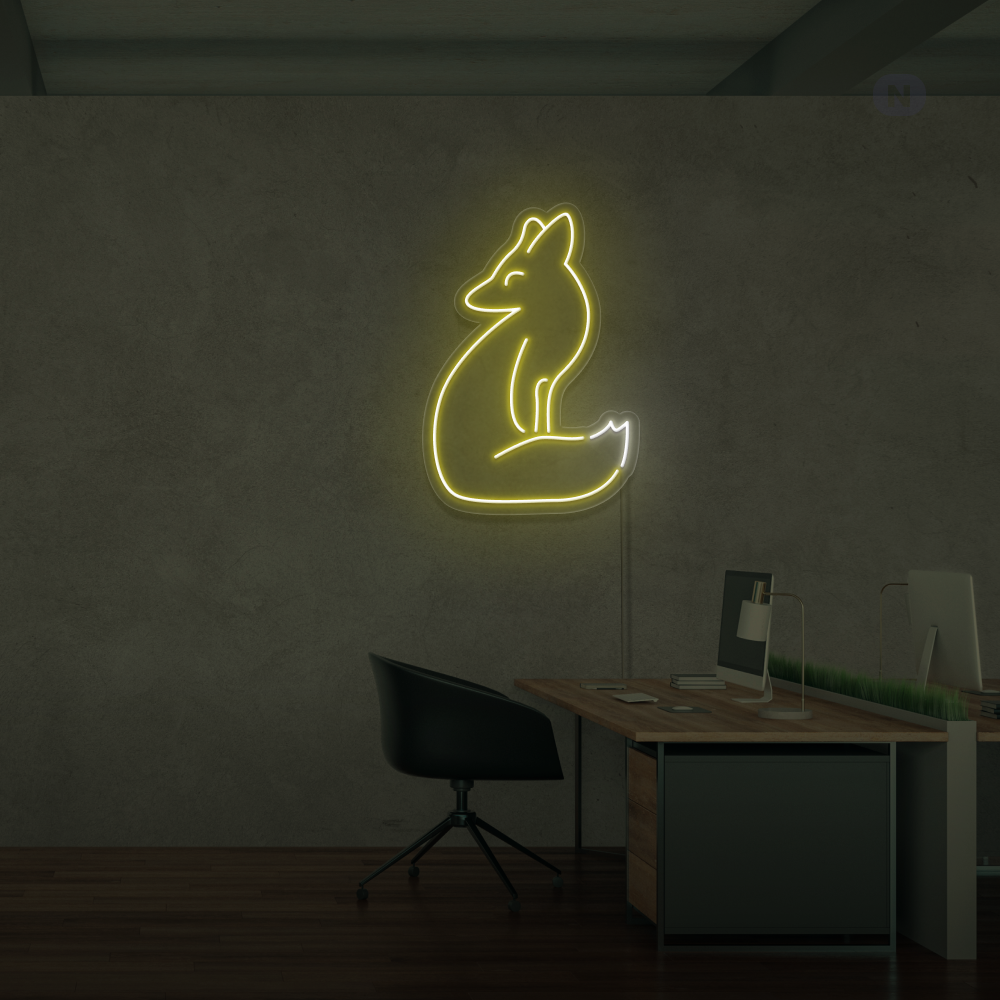 Neon Schild Fuchs