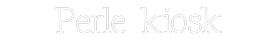 Individuelles Neon: Perle kiosk