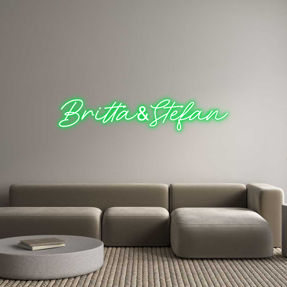 Individuelles Neon: Britta&Stefan