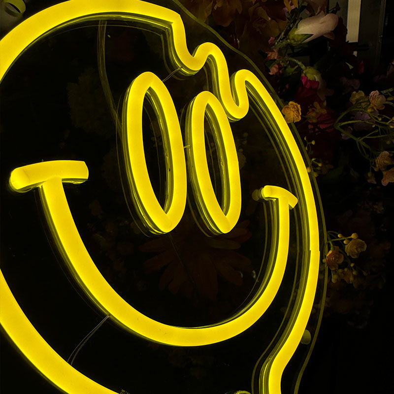 Neon Schild Smiley