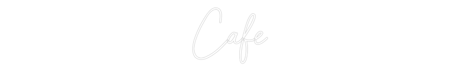 Individuelles Neon: Café