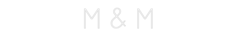 Individuelles Neon: M & M