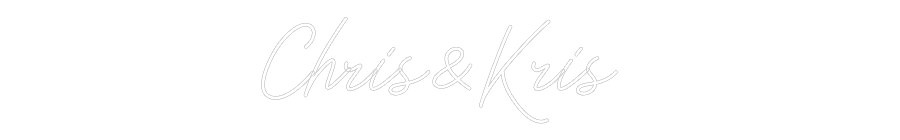Individuelles Neon: Chris&Kris