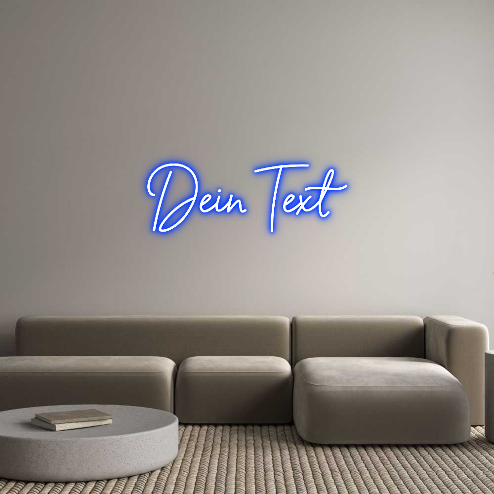 Individuelles Neon: Dein Text