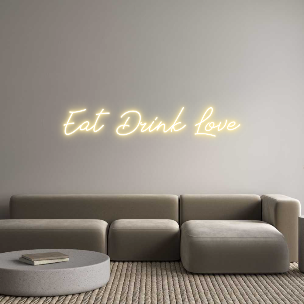Individuelles Neon: Eat Drink Love