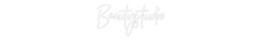 Individuelles Neon: Beautystudio