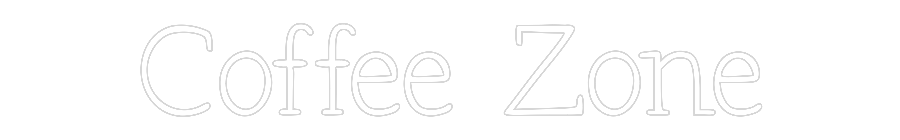 Individuelles Neon: Coffee Zone