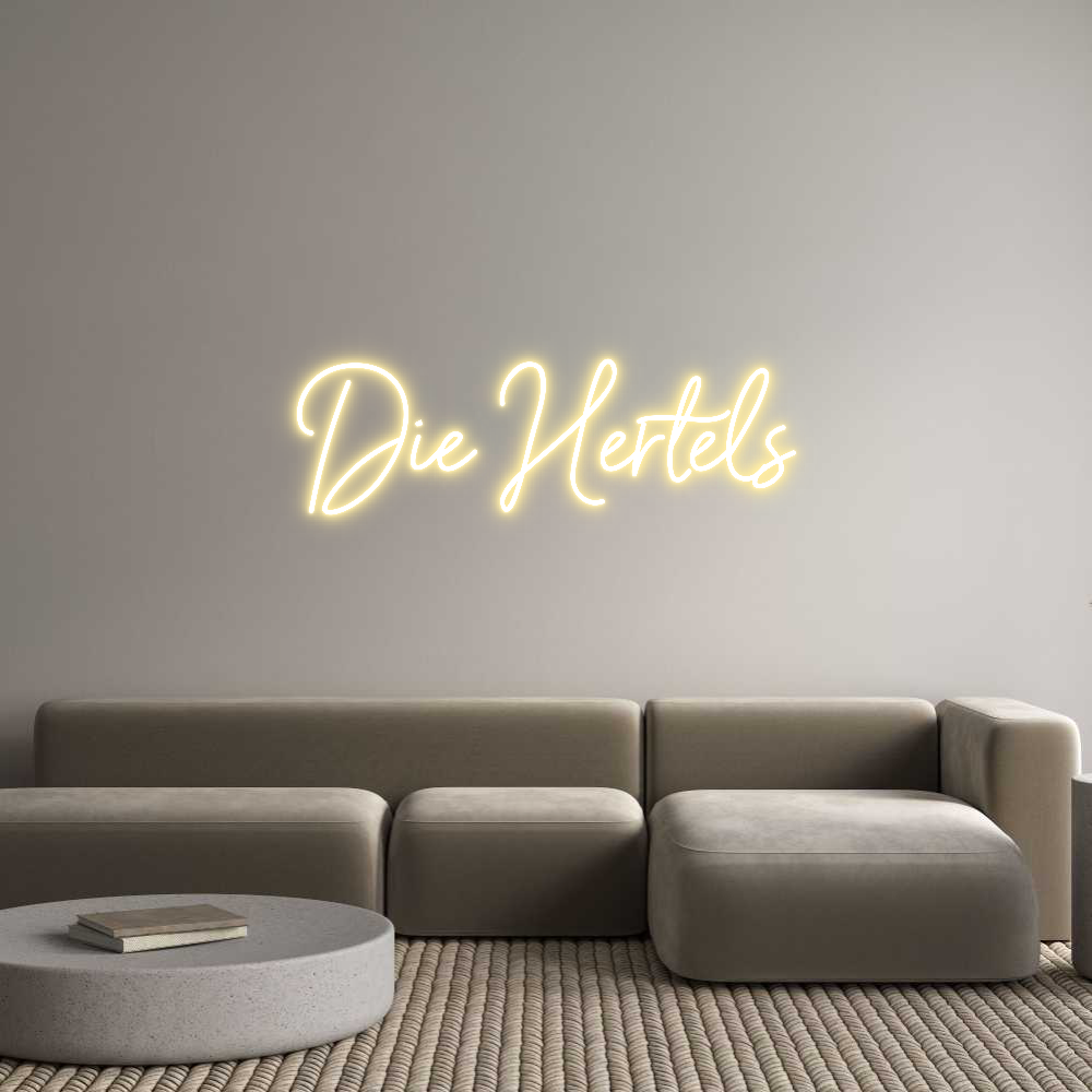 Individuelles Neon: Die Hertels