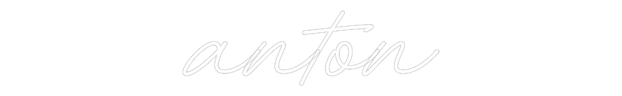 Individuelles Neon: anton