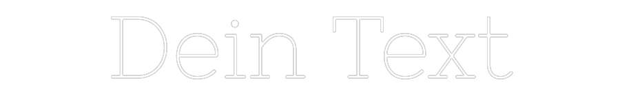 Individuelles Neon: Dein Text