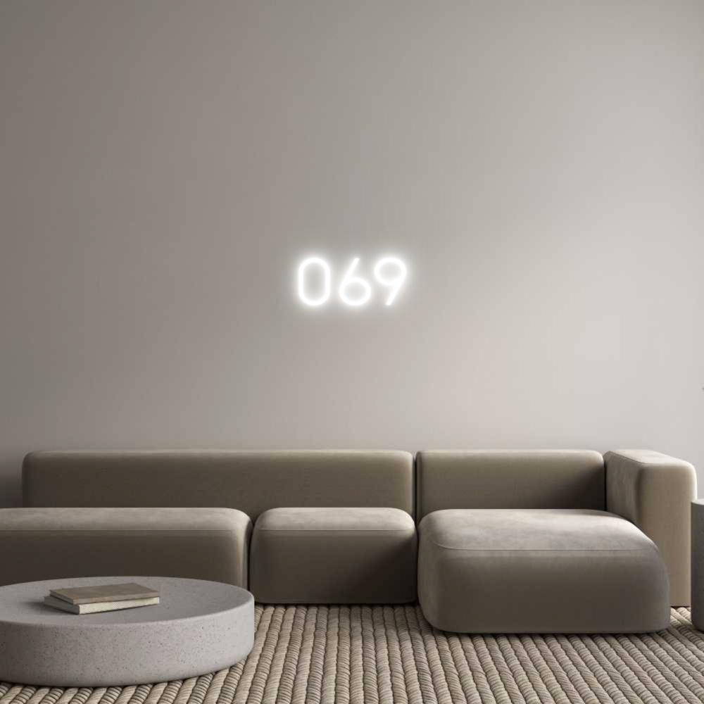 Individuelles Neon: 069