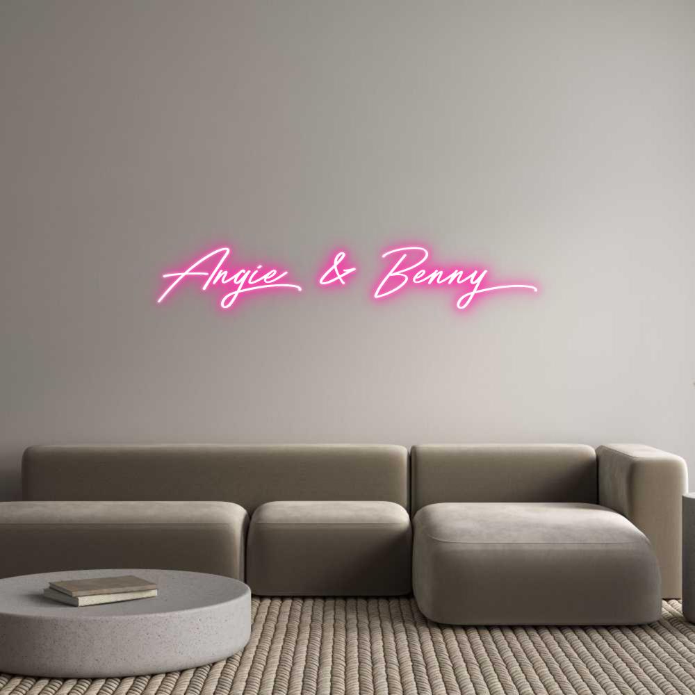 Individuelles Neon: Angie & Benny