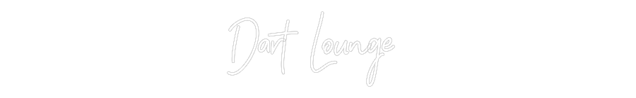 Individuelles Neon: Dart Lounge