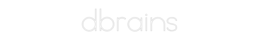 Individuelles Neon: dbrains