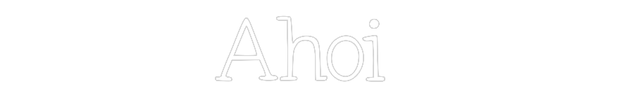 Individuelles Neon: Ahoi