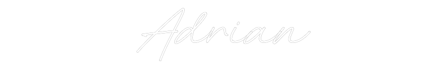 Individuelles Neon: Adrian