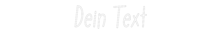 Individuelles Neon: Dein Text