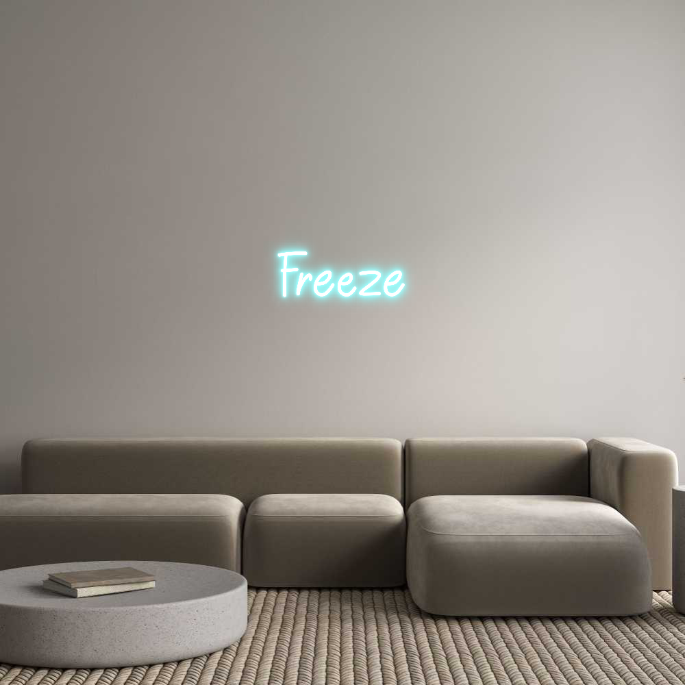 Individuelles Neon: Freeze