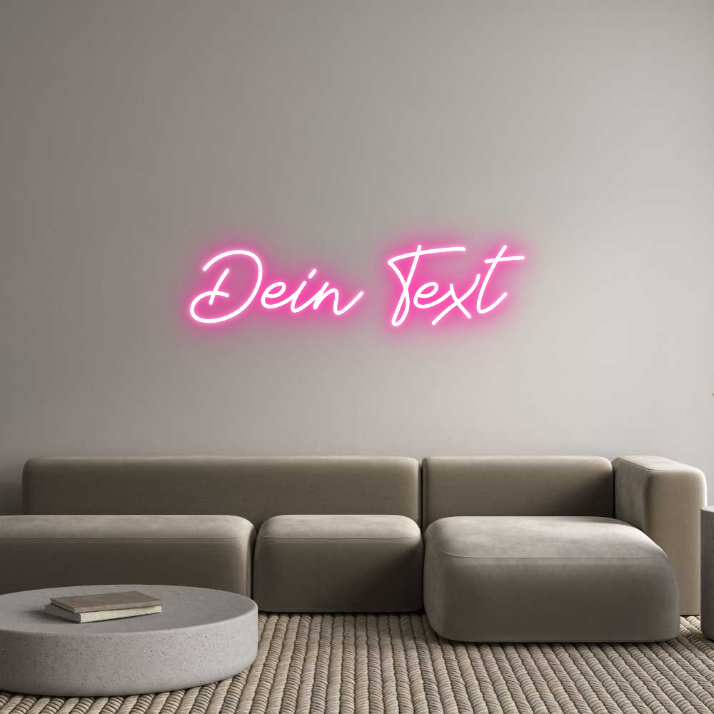 Individuelles Neon: Dein Text