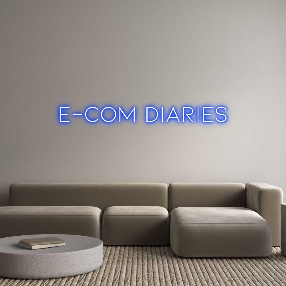 Individuelles Neon: E-Com Diaries