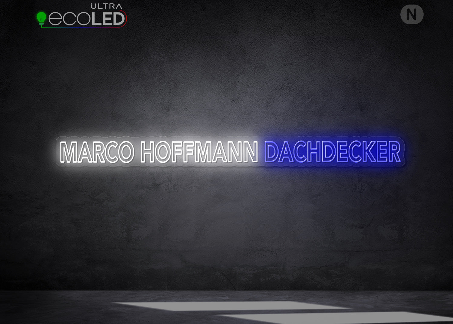 Individuelles Neonschild