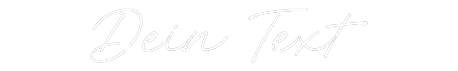 Individuelles Neon: Dein Text