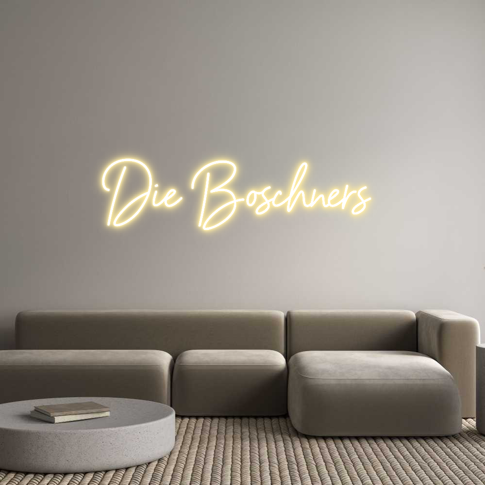 Individuelles Neon: Die Boschners