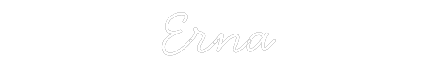 Individuelles Neon: Erna